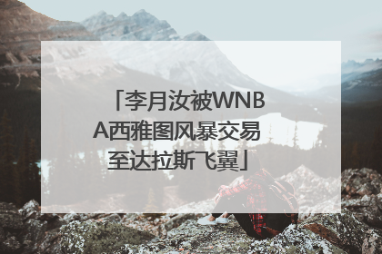 李月汝被WNBA西雅图风暴交易至达拉斯飞翼