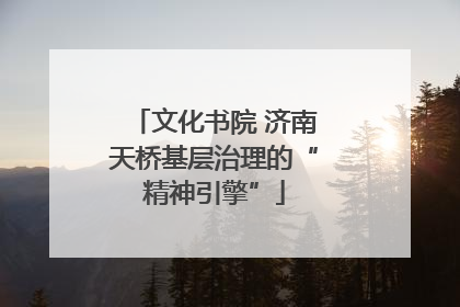 文化书院 济南天桥基层治理的“精神引擎”