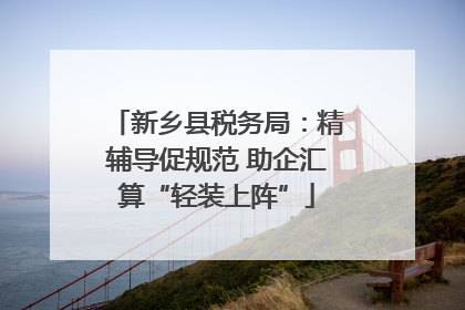 新乡县税务局：精辅导促规范 助企汇算“轻装上阵”