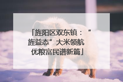 旌阳区双东镇：“旌益态”大米领航 优粮富民谱新篇