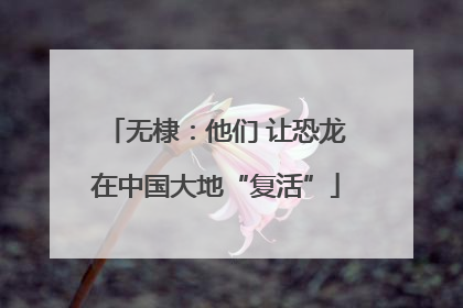 无棣：他们 让恐龙在中国大地“复活”