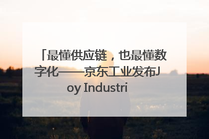 最懂供应链，也最懂数字化——京东工业发布Joy Industrial 重塑工业未来