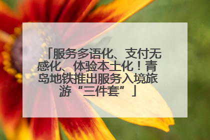 服务多语化、支付无感化、体验本土化！青岛地铁推出服务入境旅游“三件套”