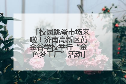 校园跳蚤市场来啦！济南高新区黄金谷学校举行“金色梦工厂”活动
