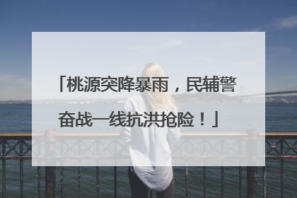 桃源突降暴雨，民辅警奋战一线抗洪抢险！