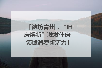 潍坊青州：“旧房焕新”激发住房领域消费新活力
