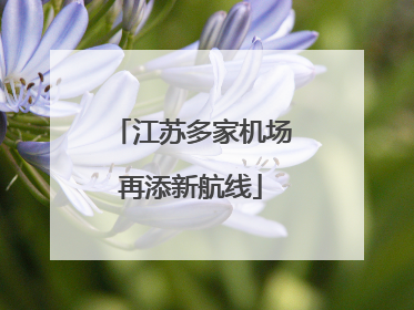 江苏多家机场再添新航线