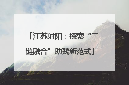 江苏射阳：探索“三链融合”助残新范式