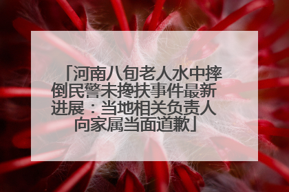 河南八旬老人水中摔倒民警未搀扶事件最新进展：当地相关负责人向家属当面道歉