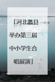 河北蠡县举办第三届中小学生合唱展演