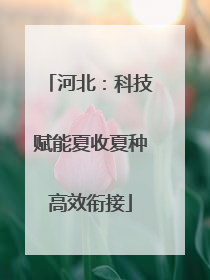 河北：科技赋能夏收夏种高效衔接
