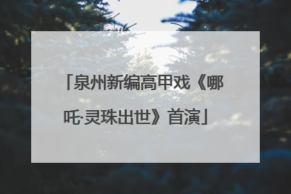 泉州新编高甲戏《哪吒·灵珠出世》首演