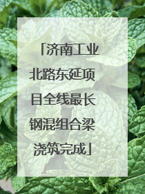 济南工业北路东延项目全线最长钢混组合梁浇筑完成