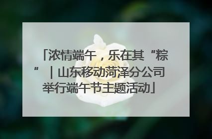 浓情端午，乐在其“粽”｜山东移动菏泽分公司举行端午节主题活动