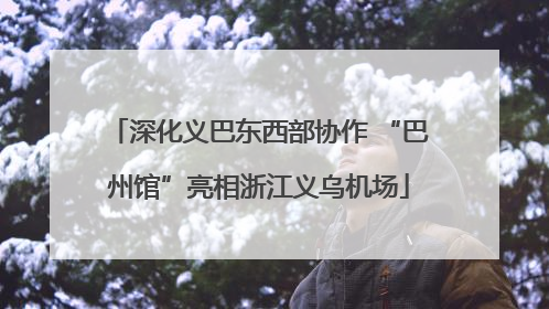 深化义巴东西部协作 “巴州馆”亮相浙江义乌机场