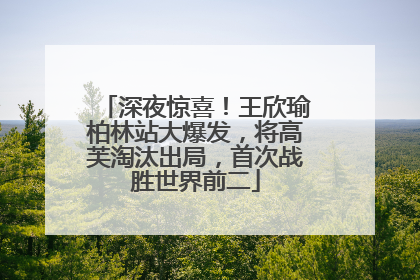 深夜惊喜！王欣瑜柏林站大爆发，将高芙淘汰出局，首次战胜世界前二
