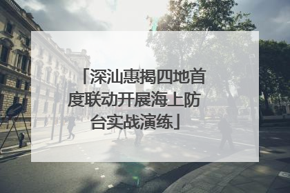深汕惠揭四地首度联动开展海上防台实战演练