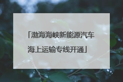 渤海海峡新能源汽车海上运输专线开通