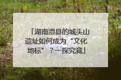 湖南澧县的城头山遗址如何成为“文化地标”？一探究竟