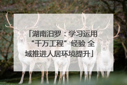 湖南汨罗：学习运用“千万工程”经验 全域推进人居环境提升