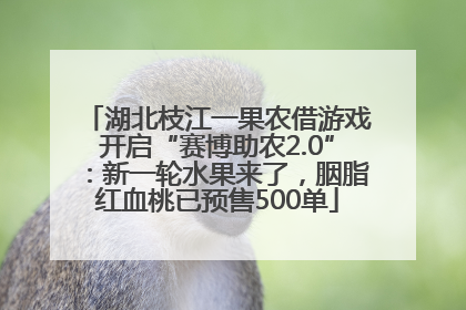 湖北枝江一果农借游戏开启“赛博助农2.0”：新一轮水果来了，胭脂红血桃已预售500单