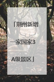 荆州新增一家国家3A级景区