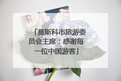 莫斯科市旅游委员会主席：感谢每一位中国游客