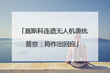 莫斯科连遭无人机袭扰 普京：将作出回应