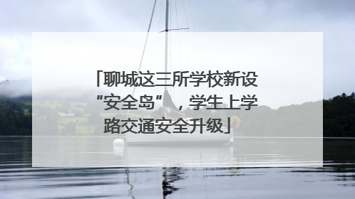 聊城这三所学校新设“安全岛”，学生上学路交通安全升级