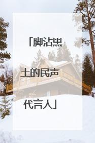 脚沾黑土的民声代言人