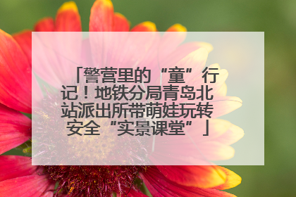 警营里的“童”行记！地铁分局青岛北站派出所带萌娃玩转安全“实景课堂”