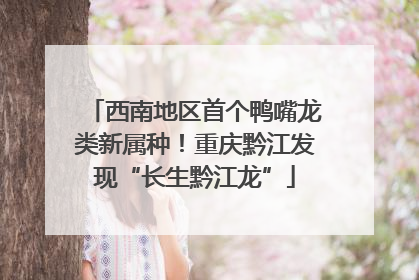 西南地区首个鸭嘴龙类新属种！重庆黔江发现“长生黔江龙”