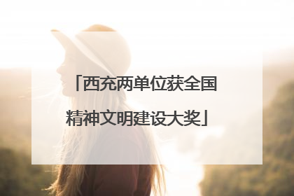 西充两单位获全国精神文明建设大奖