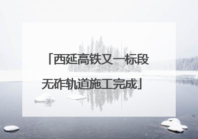西延高铁又一标段无砟轨道施工完成