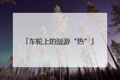 车轮上的漫游“热”