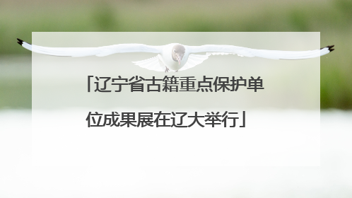 辽宁省古籍重点保护单位成果展在辽大举行