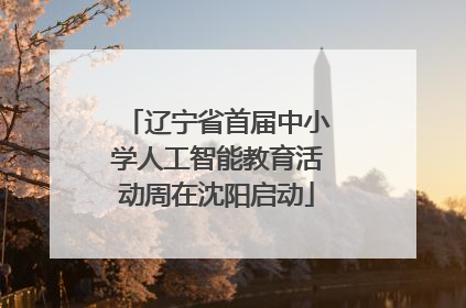 辽宁省首届中小学人工智能教育活动周在沈阳启动