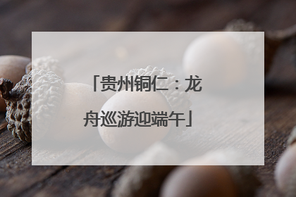 贵州铜仁：龙舟巡游迎端午
