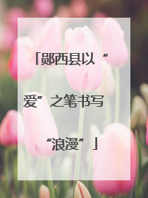 郧西县以“爱”之笔书写“浪漫”