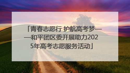 青春志愿行 护航高考梦——和平团区委开展助力2025年高考志愿服务活动