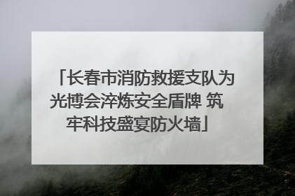 长春市消防救援支队为光博会淬炼安全盾牌 筑牢科技盛宴防火墙