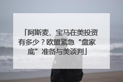 阿斯麦、宝马在美投资有多少？欧盟紧急“盘家底”准备与美谈判
