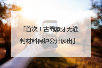首次！古蜀象牙无灌封材料保护公开展出