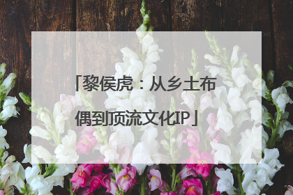 黎侯虎：从乡土布偶到顶流文化IP