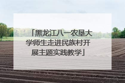 黑龙江八一农垦大学师生走进民族村开展主题实践教学