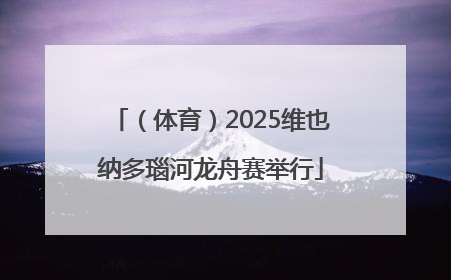 （体育）2025维也纳多瑙河龙舟赛举行