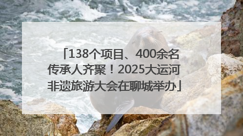 138个项目、400余名传承人齐聚！2025大运河非遗旅游大会在聊城举办