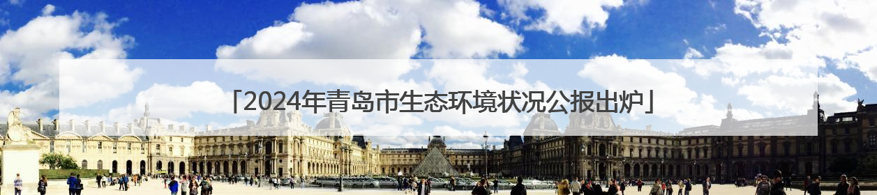 2024年青岛市生态环境状况公报出炉