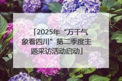 2025年“万千气象看四川”第二季度主题采访活动启动