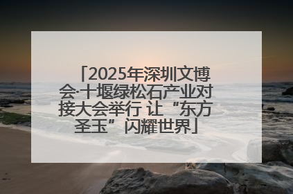 2025年深圳文博会·十堰绿松石产业对接大会举行 让“东方圣玉”闪耀世界